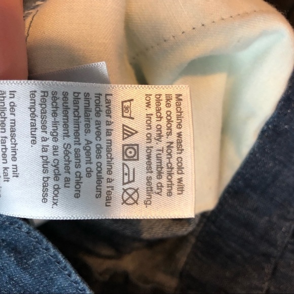 J.CREW Paper-Bag Pant Chambray Denim High Waist Tie Belt Pockets Pleated An054 0 - Picture 12 of 13